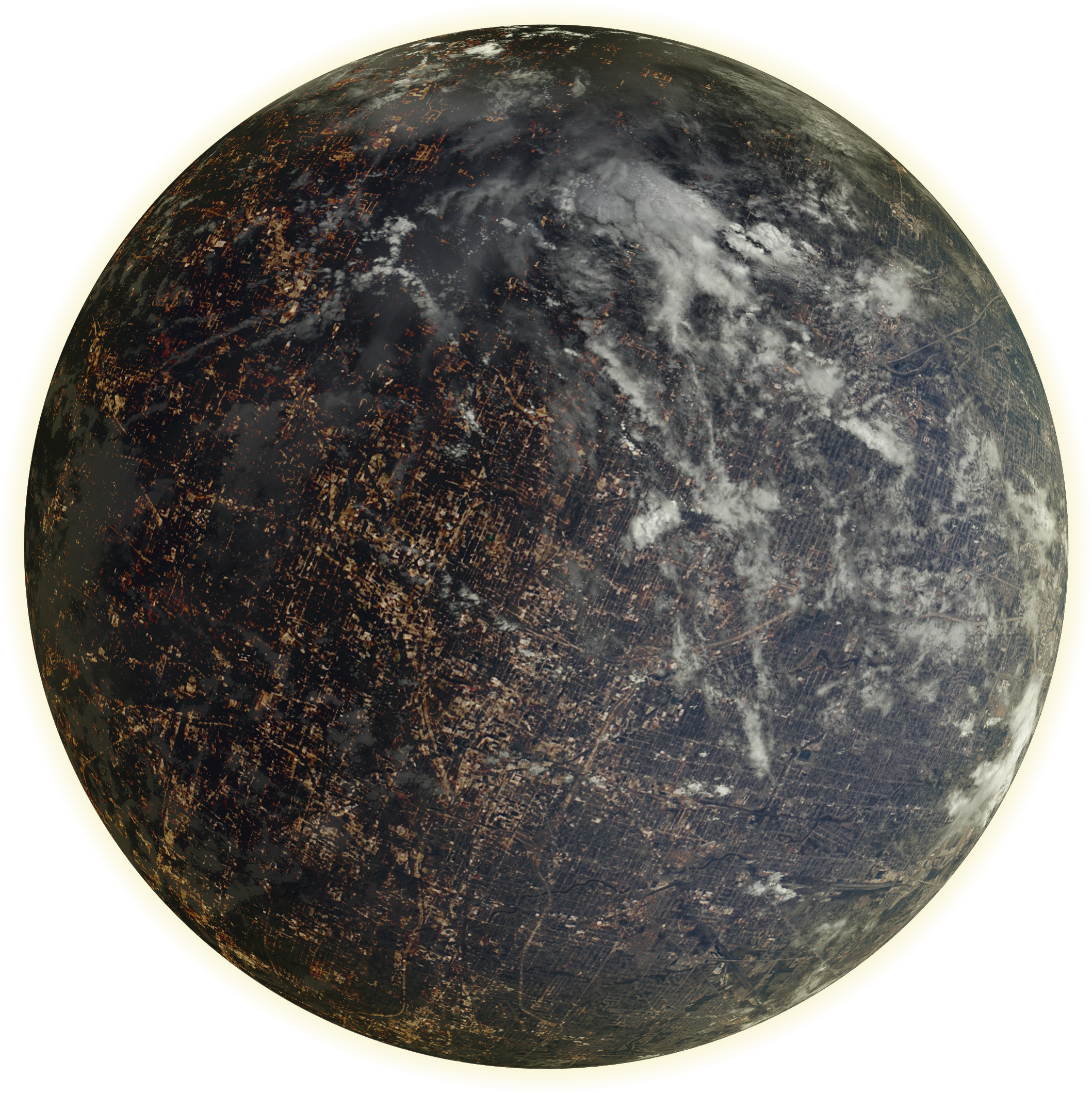 City1 - Planet (2300x2300), Png Download