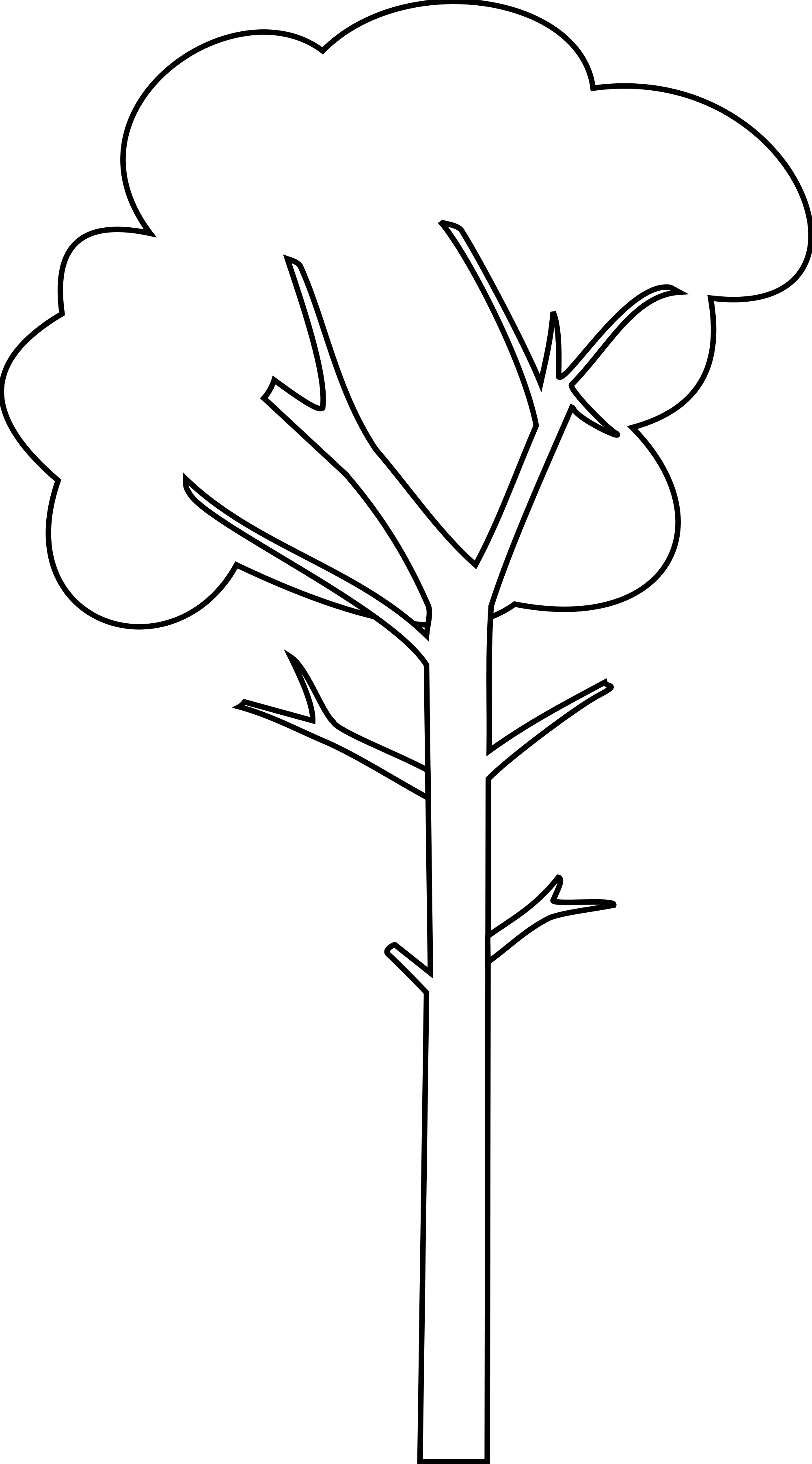 Download Tall Tree Cartoon Black And White - Tall Tree Clipart Black And  White PNG Image with No Background 
