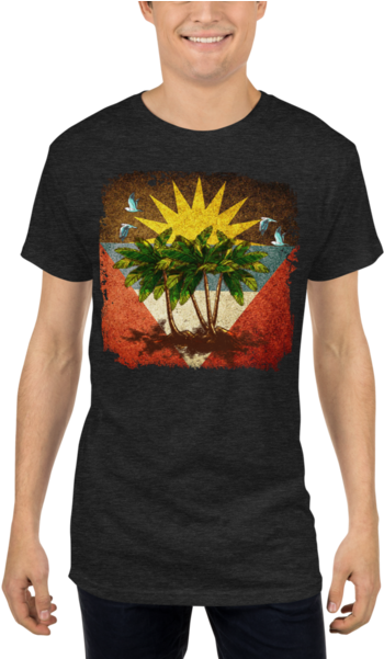 Grunge Flag Long Body Urban Tee - T-shirt (600x600), Png Download