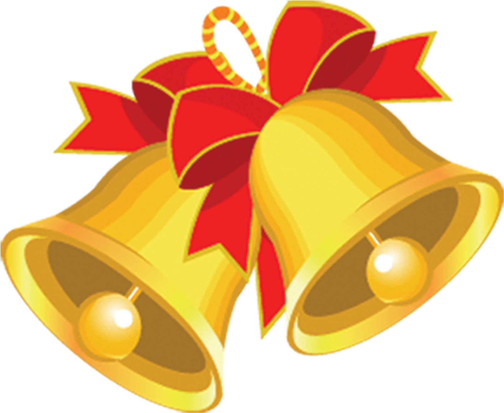 Christmas Bells, Clip Art, Illustrations, Pictures - Cartoon Christmas Bell Png (2048x1536), Png Download
