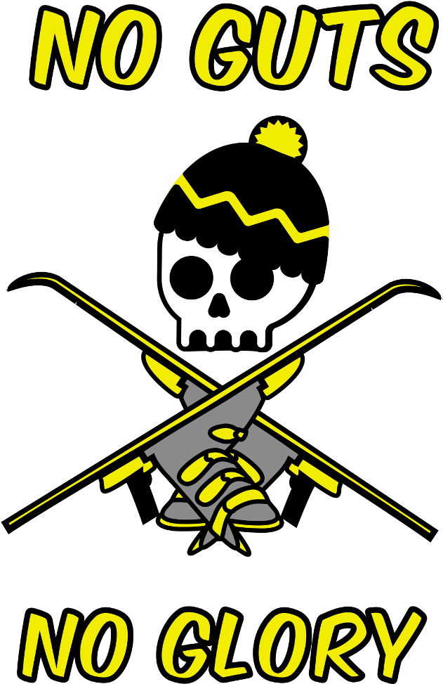 Ski Skiracer Skiing Noguts Guts Noglory Glory Ninagarma (1024x1024), Png Download