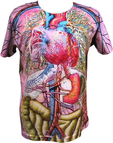 The Flaming Lips Guts T-shirt - Printing (600x600), Png Download