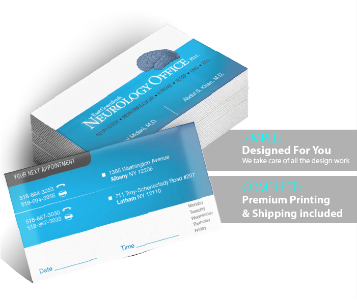 Medical Business Cards Appointment Cards - Graphic Design (700x606), Png Download