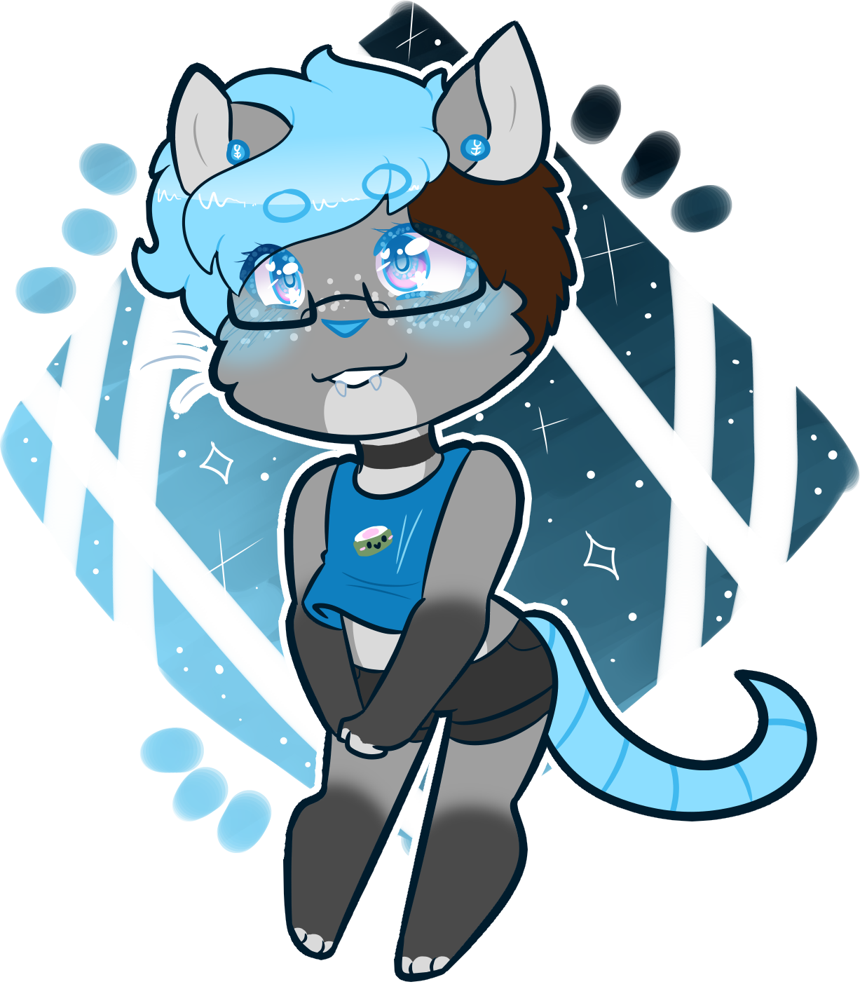 Smudge Sparkle Sparkle - Cartoon (1227x1411), Png Download