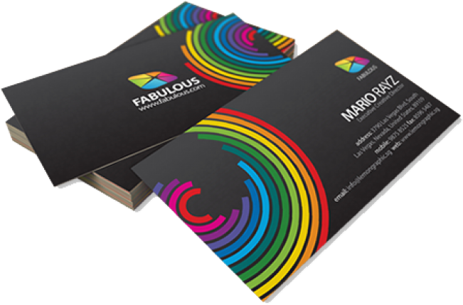 Business Cards - Visiting Card Single Side (650x489), Png Download