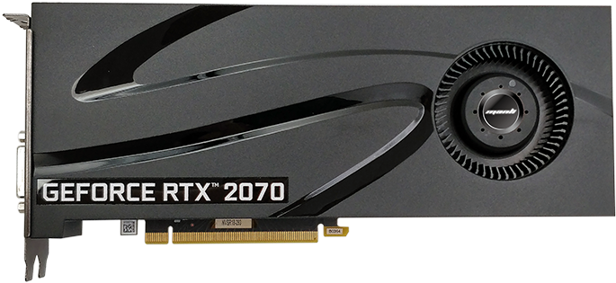 Manli Geforce Rtx™ 2070 Heatsink With Blower Fan - Manli Rtx 2060 Blower (800x400), Png Download