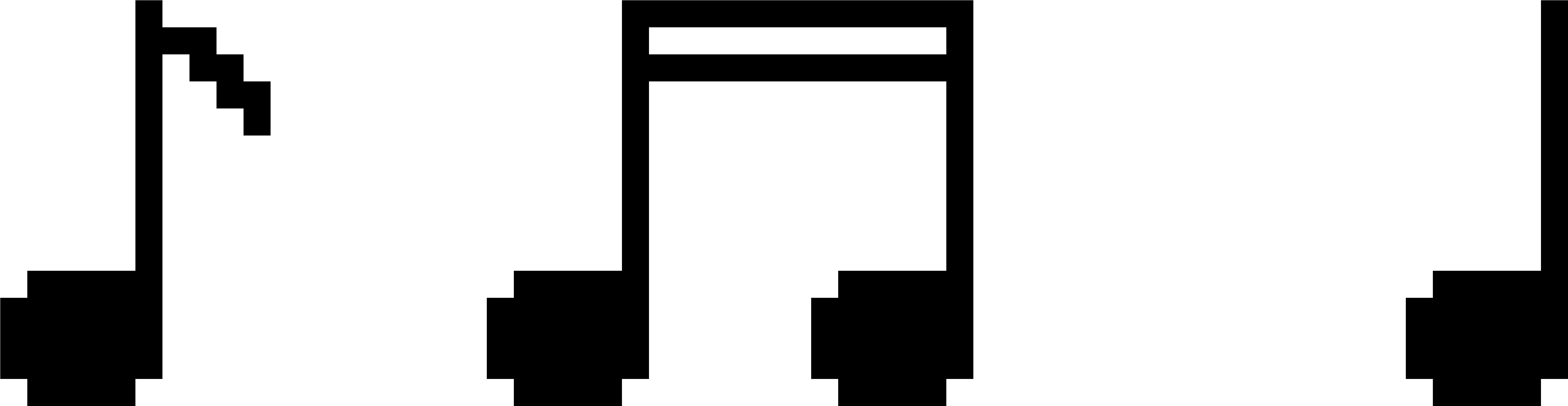 Music Notes - Music Note Pixel Png (6800x3100), Png Download