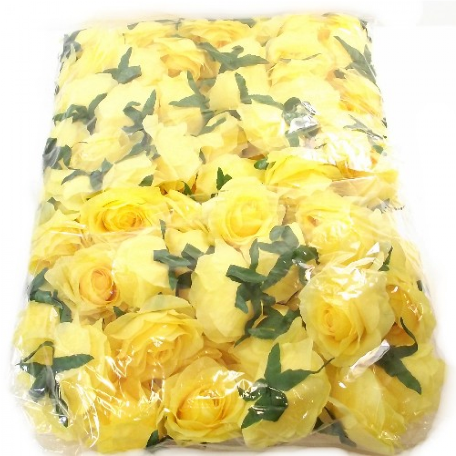 Bulk Buy 100 Heads Of Yellow Roses - Floribunda (900x1115), Png Download