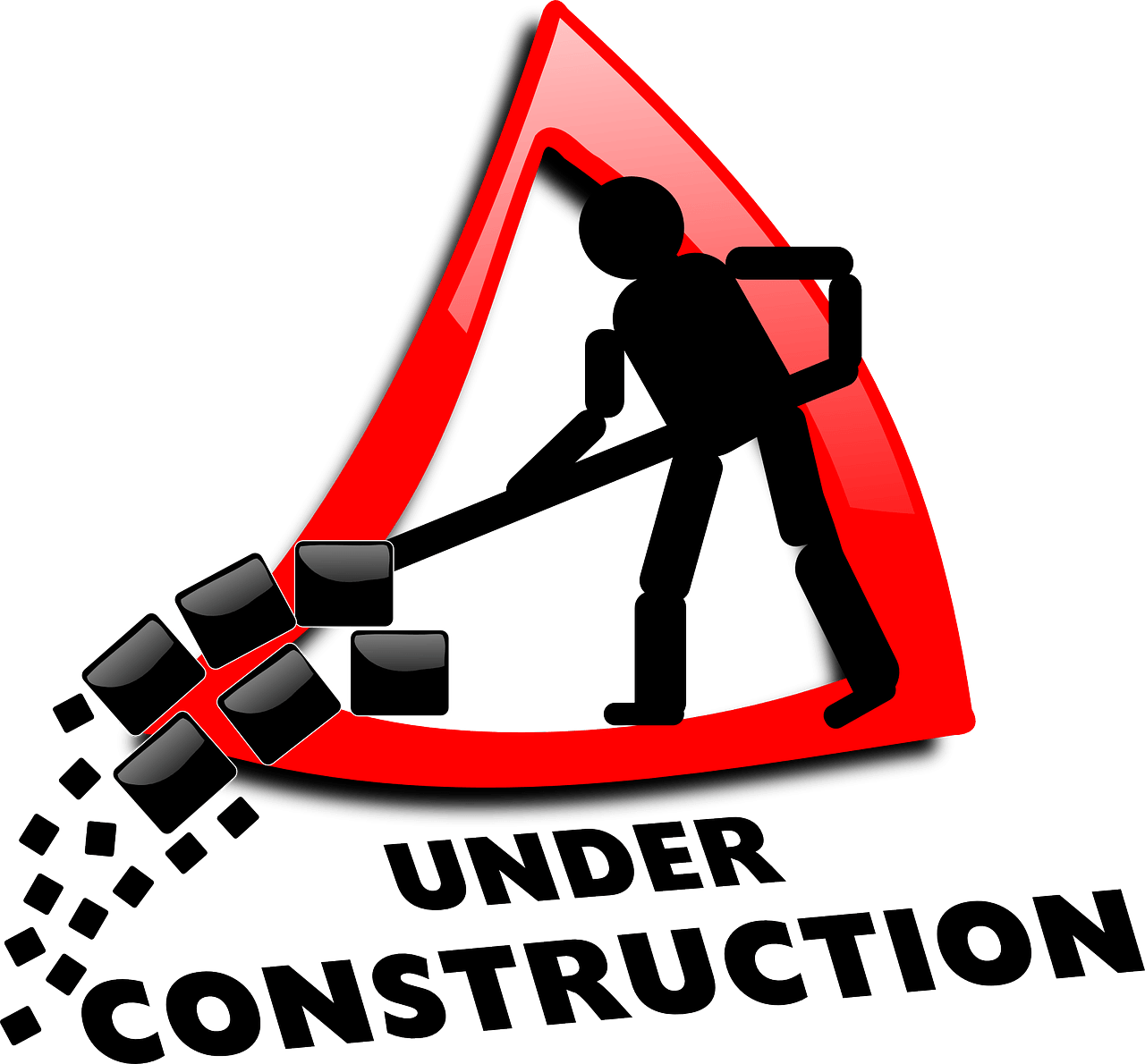 Under Construction Gif Animate (600x558), Png Download