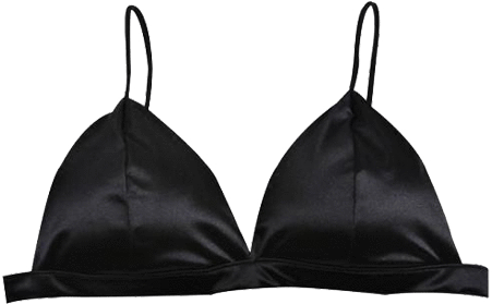 Itgirl Shop Silk Triangle Black White Bra Aesthetic - Grunge Black And White Aesthetic Transparent (460x460), Png Download