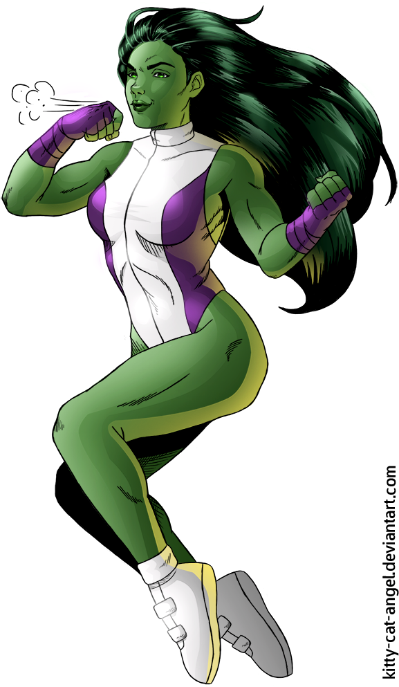 Png Image Information - She Hulk Transparent (593x1000), Png Download