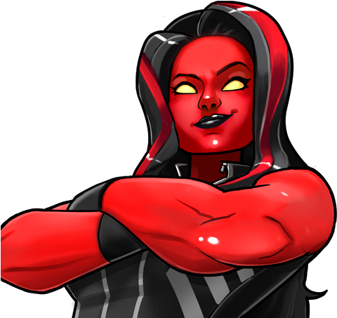 Red She-hulk Rank 5 Icon - Red She Hulk Avengers Academy (508x452), Png Download