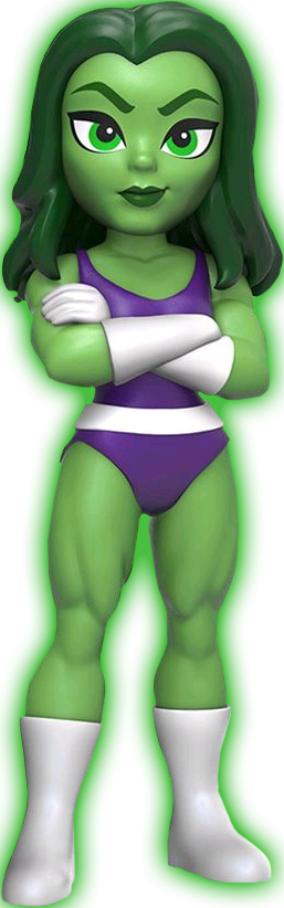 Hulk - Rock Candy She Hulk (257x822), Png Download