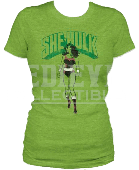 Juniors Vintage She Hulk T Shirt - Hulk (576x576), Png Download