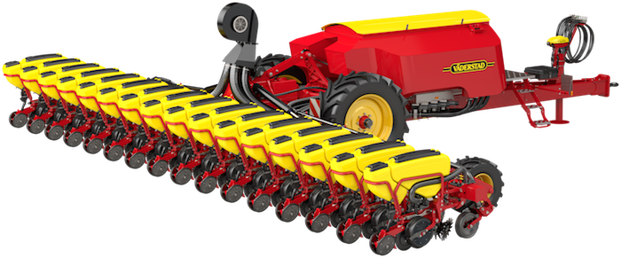 Vaderstad Tempo L Planter - Tractor (700x291), Png Download