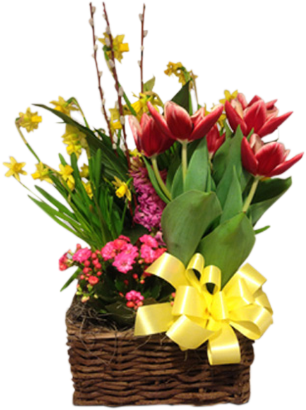 Blooming Spring Planter - Bouquet (600x600), Png Download