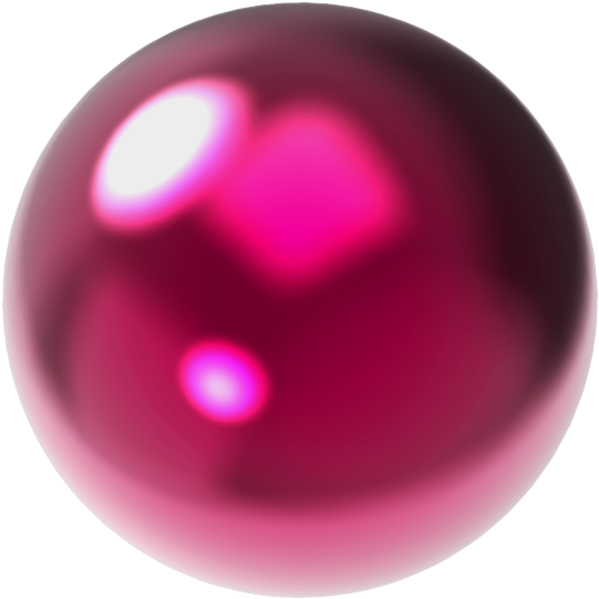 Black - Gunmetal - Bubblegum - Ruby - Sphere (574x574), Png Download