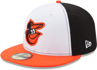 Men's Baltimore Orioles New Era Black/white Game Authentic - Baltimore Orioles Hats (533x300), Png Download