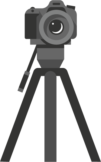 Starting A Media Project - Dslr On Tripod Png Animated (334x534), Png Download