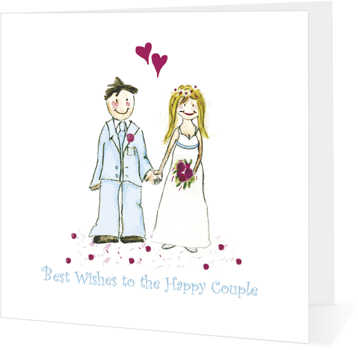 Wedding Couple 4bbb16ec5d668 - Tie The Knot Cartoon (750x750), Png Download