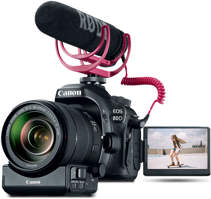 Eos 80d Video Creator Kit - Canon 80d Video Creator Kit (575x475), Png Download