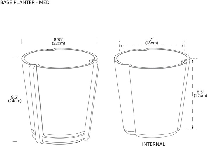 Baseplanter Med Lineart R1-11 (1000x667), Png Download