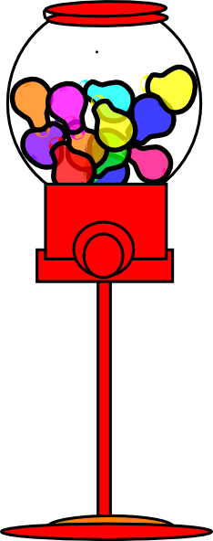 Clip Arts Related To - Gumball Machine (234x592), Png Download