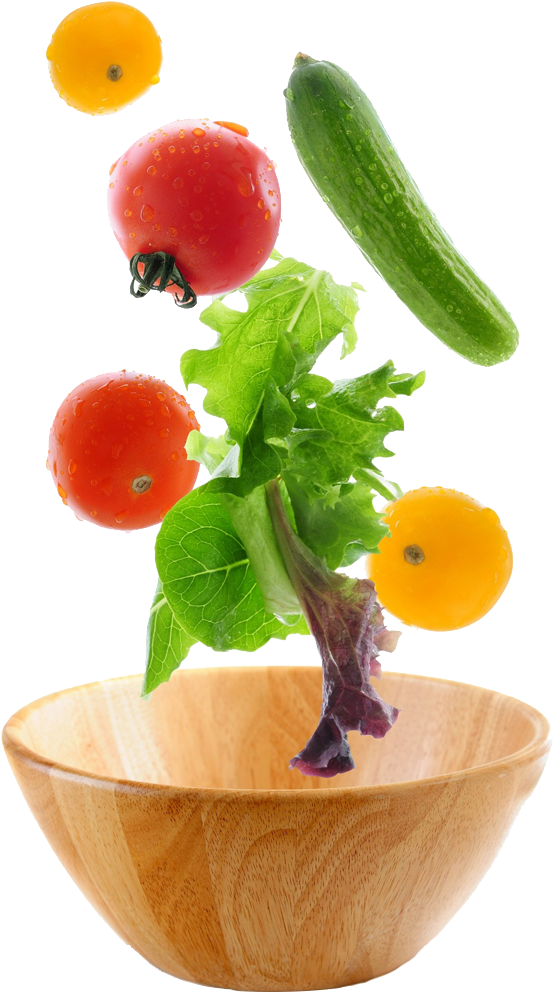 Food - Falling Salad Png (724x1200), Png Download