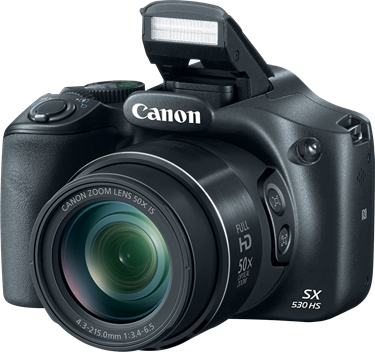 Canon Powershot Sx530 Hs-1 - Canon Powershot Sx530 Png (375x352), Png Download