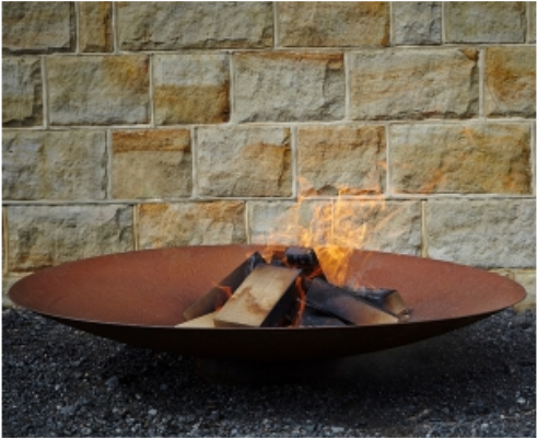 Corten Fire Pit (646x399), Png Download
