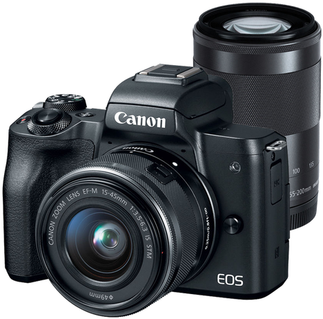 Canon Eos M50 Mirrorless Ef M 15 45mm Is Stm Ef M 55 - Canon Eos M50 15 45 (500x500), Png Download
