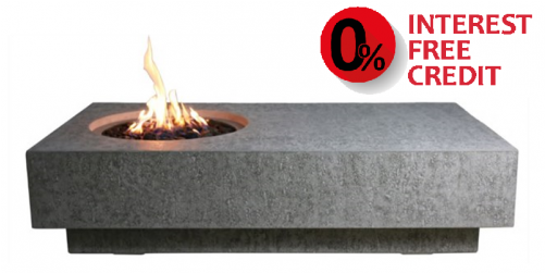 Elementi Metropolis Fire Pit Table (500x500), Png Download