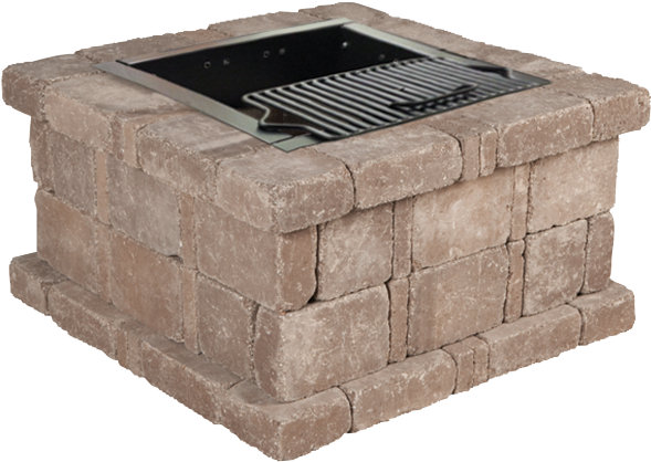 Retaining Walls, Permeable Pavers, Erosion, And Outdoor - Pavestone Rumblestone 38.5 In. X 21 In. Square Concrete (800x460), Png Download