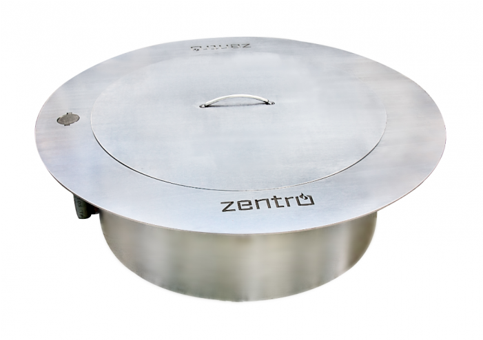 Coleman Zentro 24" Stainless Steel Fire Pit W/ Lid, (700x700), Png Download