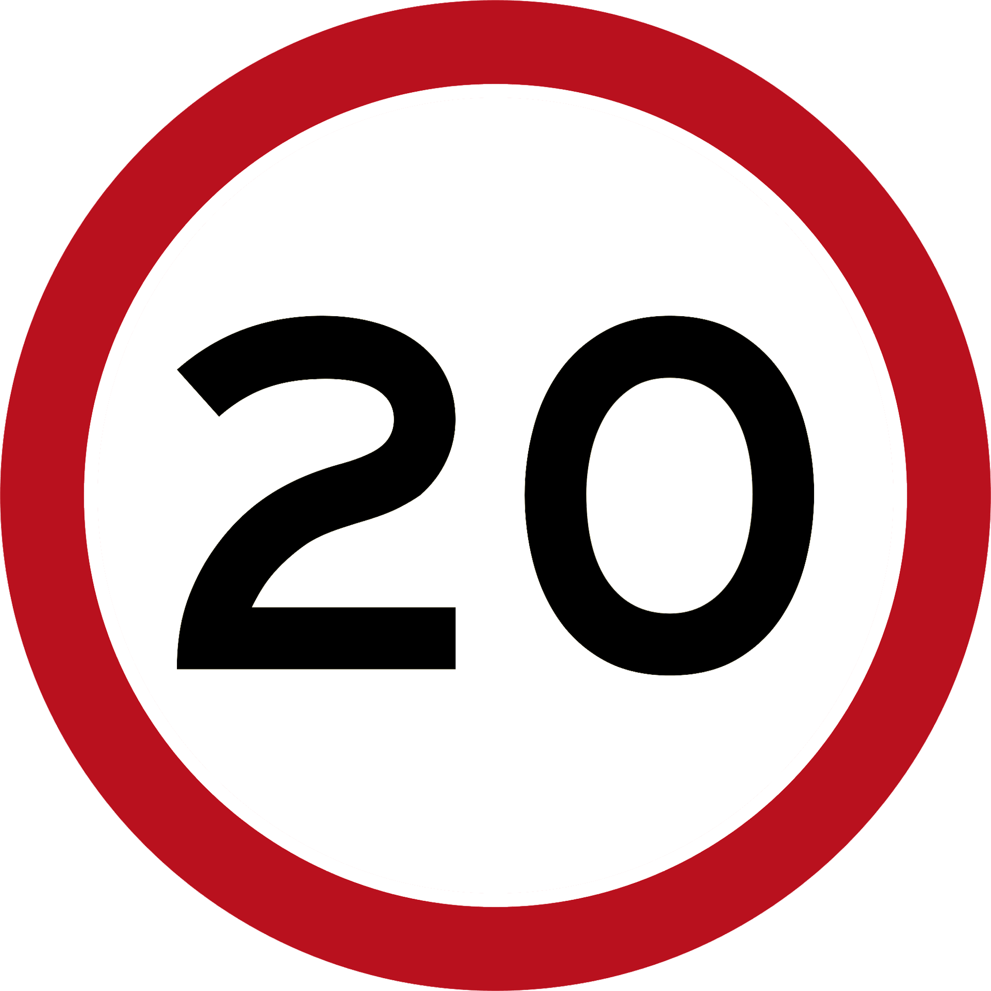 Speed Limit Tha B32 1 - Znak B 33 60 (2000x2000), Png Download