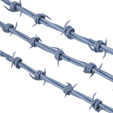 Barbed Wire (360x360), Png Download