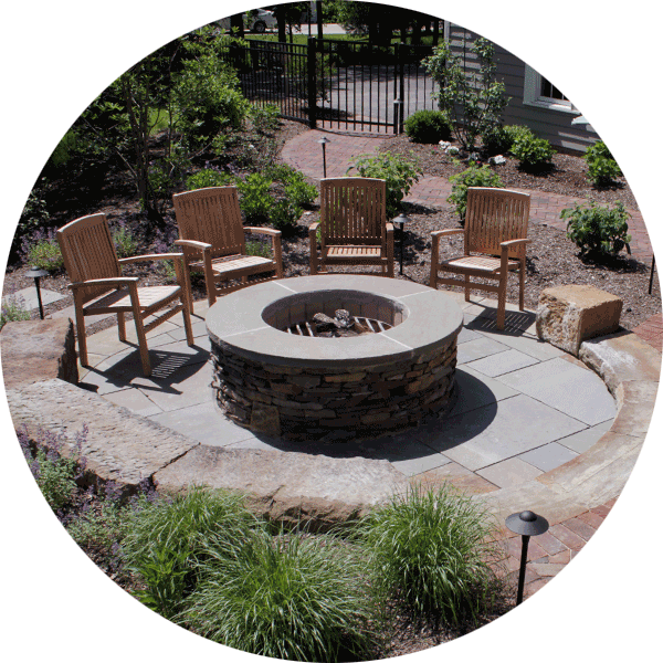 Patio Fire Pit - Backyard (600x600), Png Download