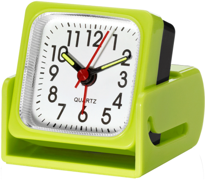 Analog Ascending-volume Travel Alarm Clock - Analog Travel Alarm Clock - Black (550x550), Png Download