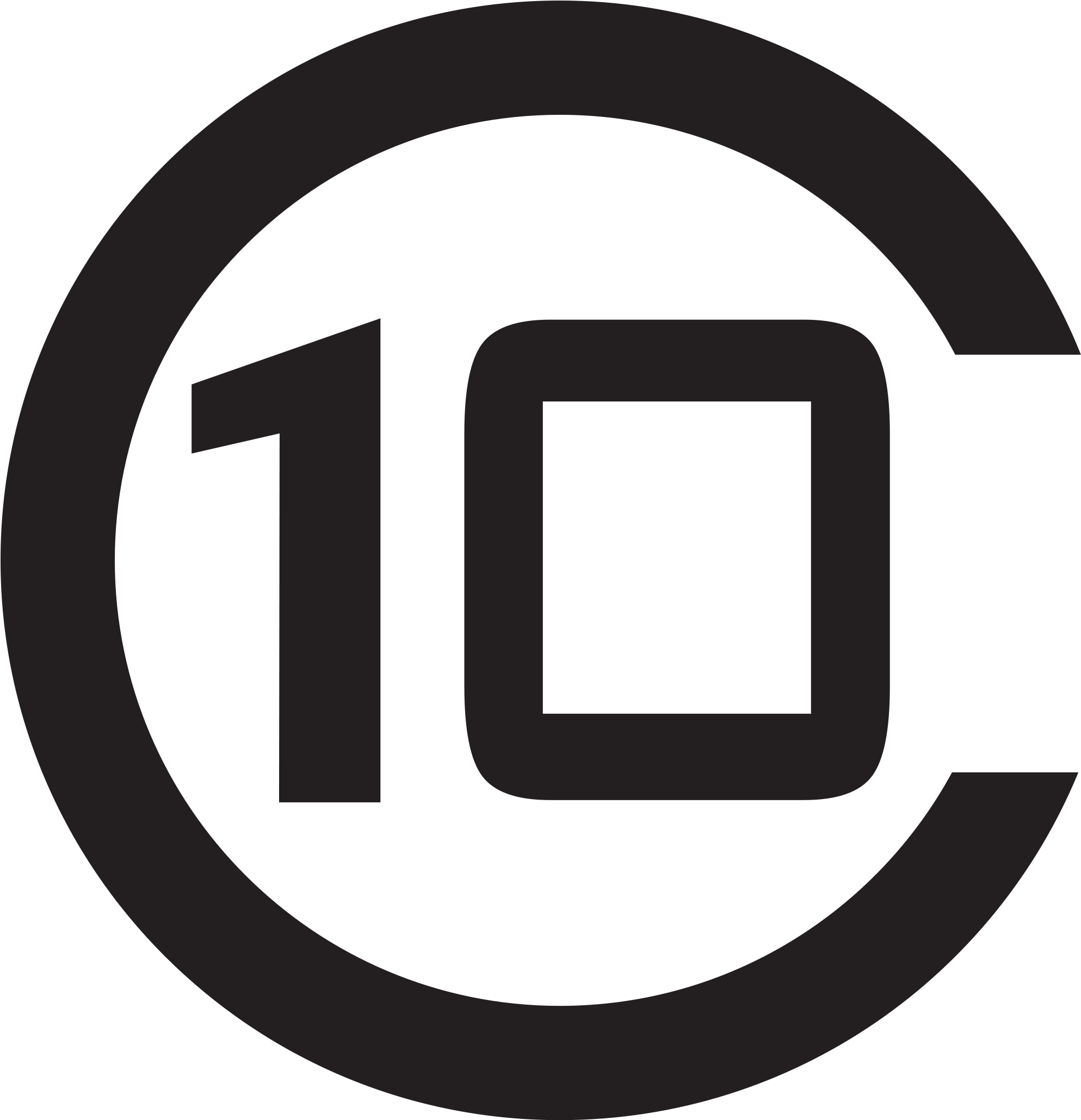 Open - Number 10 In Circle (2000x2058), Png Download
