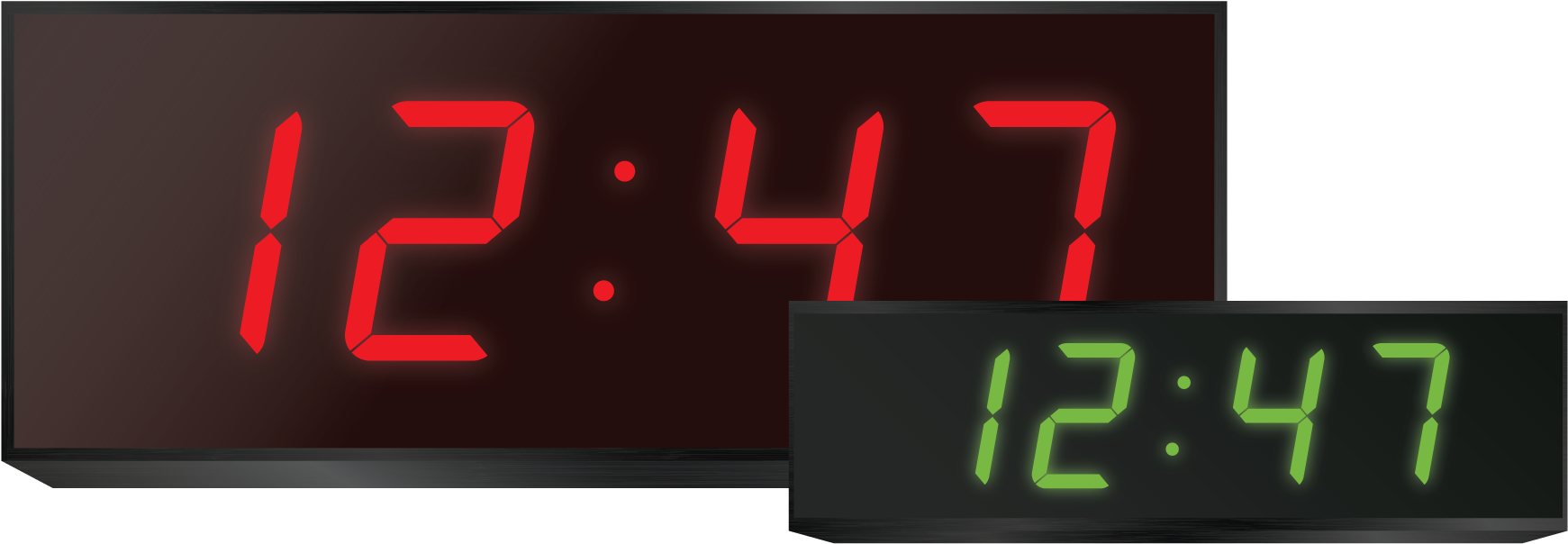 Digital Exam Clock - Led Display (1767x1767), Png Download