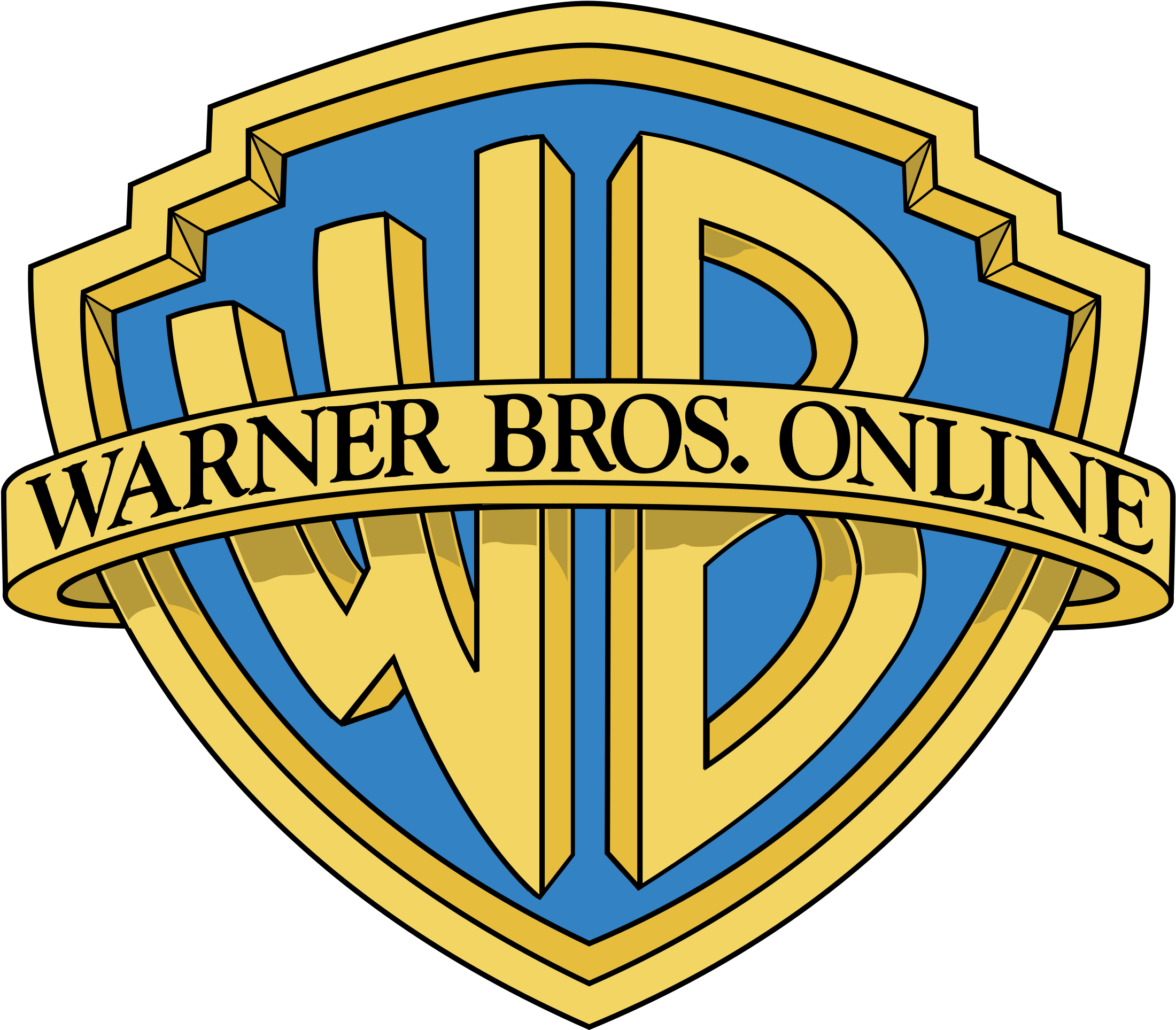 Warner Bros Online Logo Png Transparent - Warner Bros Logo Png (2400x2400), Png Download