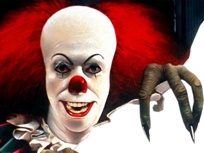 Evil Clown Psd - Scary Clown Transparent Background (400x300), Png Download