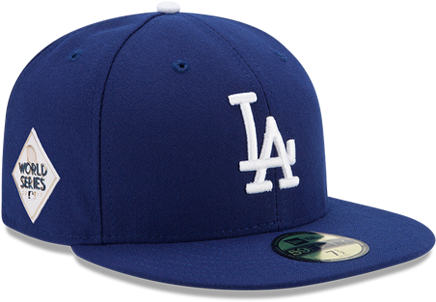 Los Angeles Dodgers World Series 59fifty Patch Fitted - New Era Dodgers World Series (500x667), Png Download