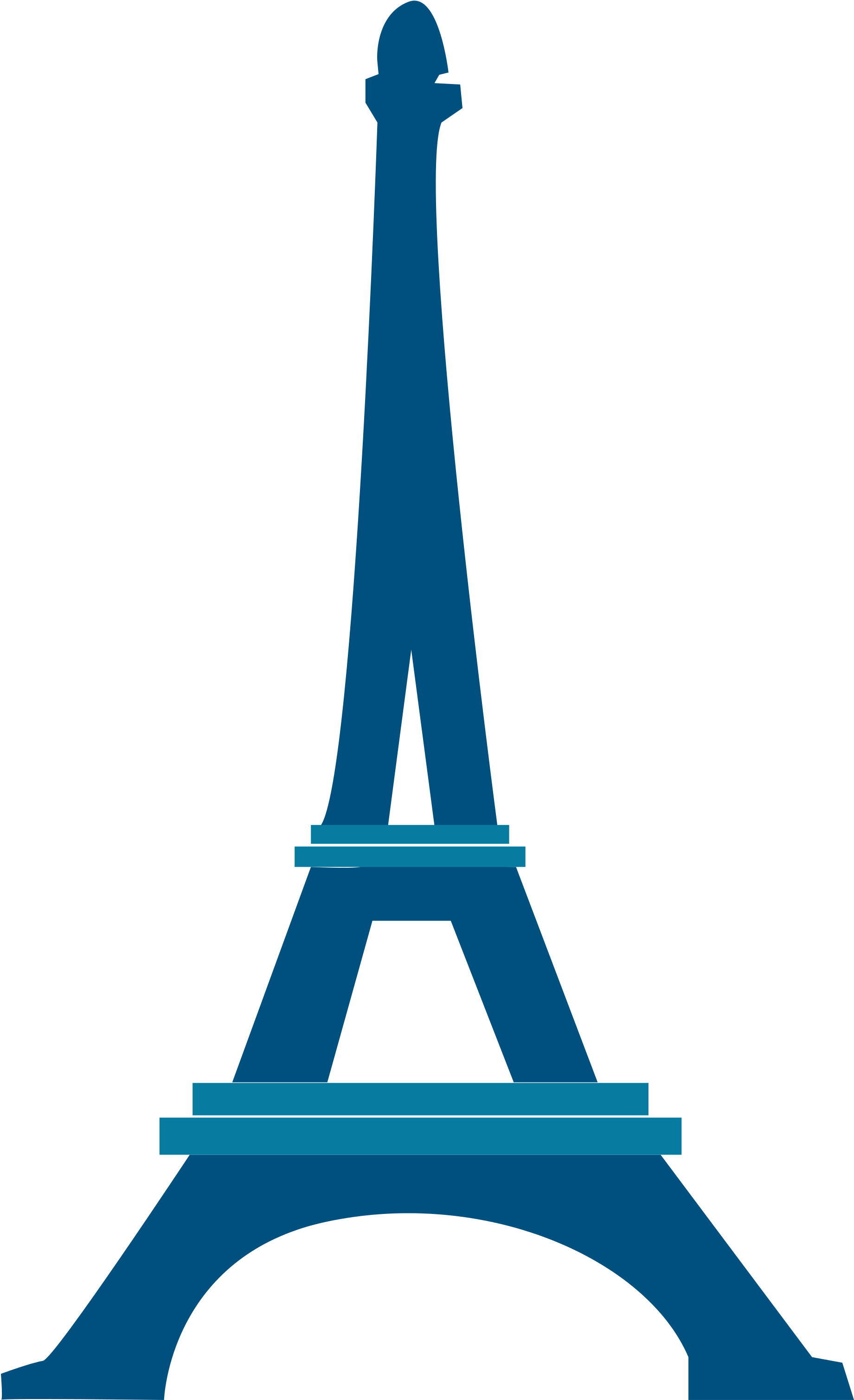 Eiffel Tower Clipart Blue - Eiffel Tower Adobe Illustrator (2000x3078), Png Download