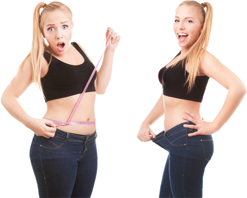 Before And After Weight Loss Pictures Exposed - Fat Women Png (500x400), Png Download