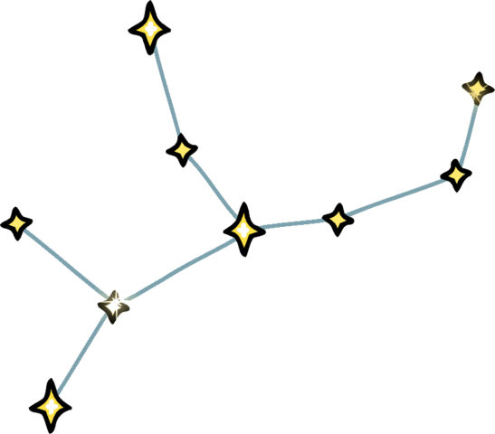 Virgo Png Hd - Virgo Constellation With Transparent Background (547x480), Png Download