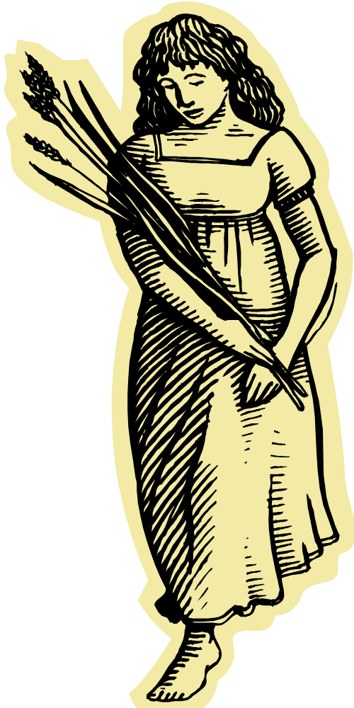 Virgo Considering The Seriousness Of The Month's Activities, - Virgo Sign (500x1000), Png Download