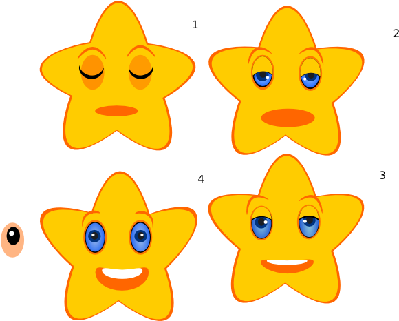 Emotion Stars (600x465), Png Download