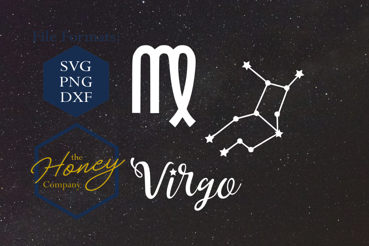 Virgo Svg Png Dxf Zodiac Cutting File Vector Download - Vector Graphics (1200x800), Png Download