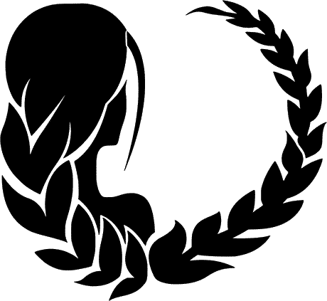 Virgo Black And White (460x423), Png Download
